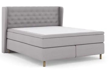 Select No 5 Komplett Sängpaket 210x210 Medium Watergel - Ljusgrå/Koppar - Products - Möbler - Säng - Kontinentalsäng