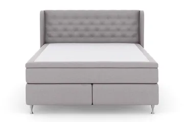 Select No 5 Komplett Sängpaket 210x210 Medium Watergel - Ljusgrå/Silver - Products - Möbler - Säng - Kontinentalsäng