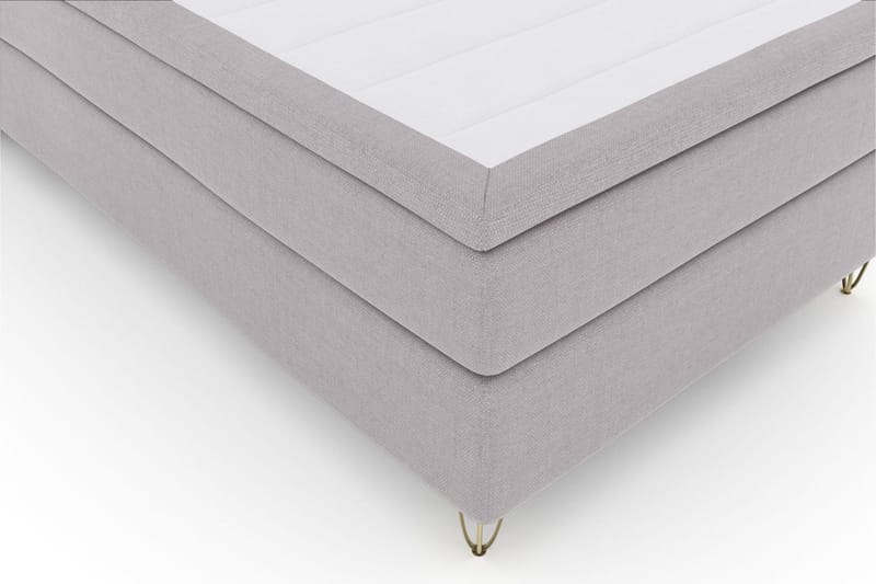 Select No 5 Kontinentalsäng 120x200 Fast Latex - Ljusgrå/Metall V-Form - Products - Möbler - Säng - Enkelsäng
