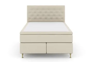 Select No 5 Kontinentalsäng 160x200 Fast Latex - Beige/Guld - Products - Möbler - Säng - Kontinentalsäng