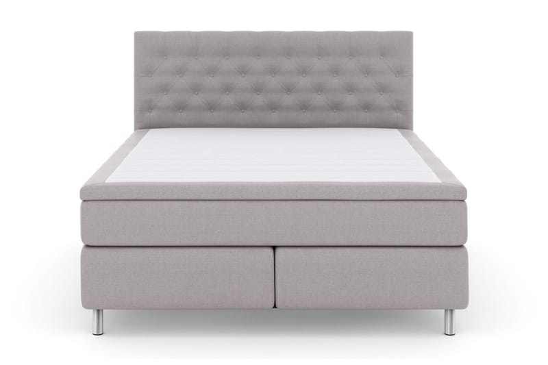Select No 5 Kontinentalsäng 160x200 Fast Latex - Ljusgrå/Metall - Products - Möbler - Säng - Kontinentalsäng
