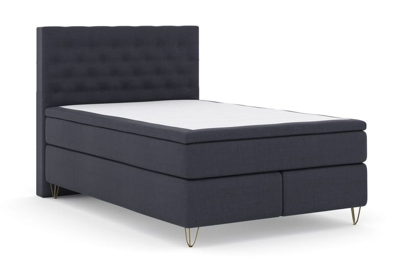 Select No 5 Kontinentalsäng 160x200 Medium Watergel - Blå/Metall V-Form - Products - Möbler - Säng - Kontinentalsäng