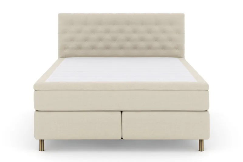 Select No 5 Kontinentalsäng 180x200 Fast/Medium Latex - Beige/Koppar - Products - Möbler - Säng - Kontinentalsäng