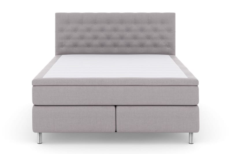 Select No 5 Kontinentalsäng 180x200 Fast/Medium Watergel - Ljusgrå/Metall - Products - Möbler - Säng - Kontinentalsäng