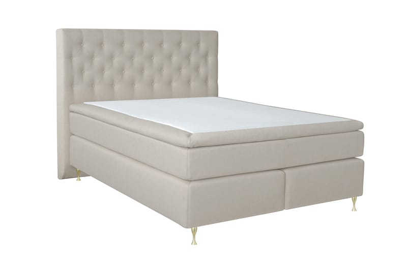 Select No 5 Kontinentalsäng 180x200 Medium Latex - Beige/Guld - Products - Möbler - Säng - Kontinentalsäng