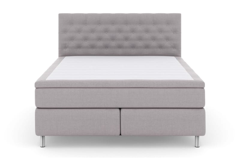 Select No 5 Kontinentalsäng 180x200 Medium Watergel - Ljusgrå/Metall - Products - Möbler - Säng - Kontinentalsäng