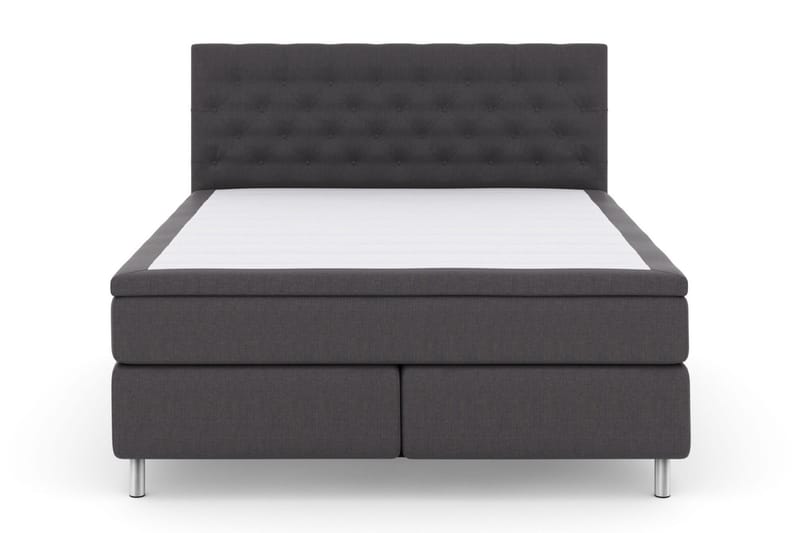 Select No 5 Kontinentalsäng 210x210 Fast/Medium Latex - Mörkgrå/Metall - Products - Möbler - Säng - Kontinentalsäng