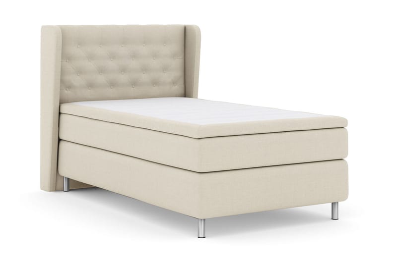Select No 6 Komplett Sängpaket 120x200 Fast Latex/Memory - Beige/Metall - Products - Möbler - Säng - Enkelsäng
