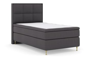 Select No 6 Komplett Sängpaket 120x200 Fast Latex/Memory - Mörkgrå/Guld - Products - Möbler - Säng - Enkelsäng