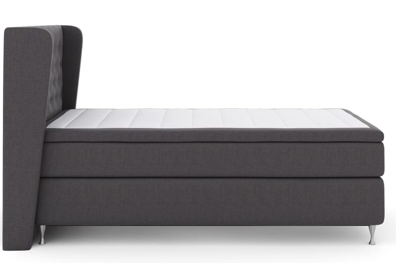 Select No 6 Komplett Sängpaket 120x200 Fast Latex/Memory - Mörkgrå/Silver - Products - Möbler - Säng - Enkelsäng