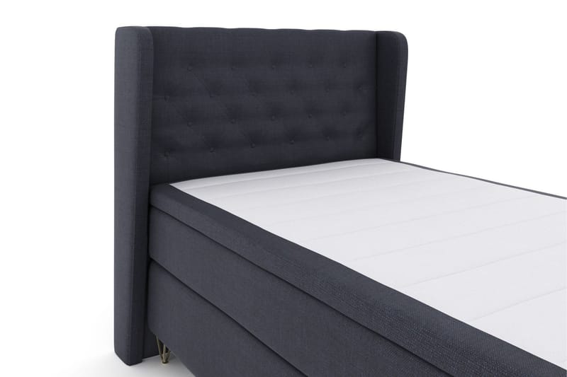 Select No 6 Komplett Sängpaket 120x200 Fast Memory/Pocket - Blå/Metall V-form - Products - Möbler - Säng - Enkelsäng