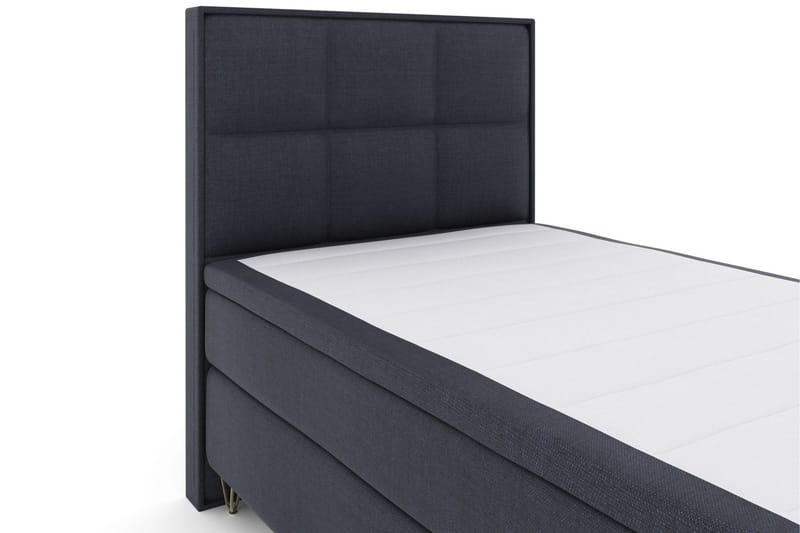 Select No 6 Komplett Sängpaket 120x200 Fast Memory/Pocket - Blå/Metall V-form - Products - Möbler - Säng - Enkelsäng