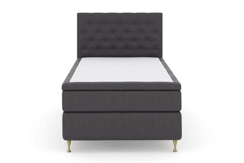 Select No 6 Komplett Sängpaket 120x200 Fast Watergel - Mörkgrå/Guld - Products - Möbler - Säng - Enkelsäng