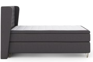 Select No 6 Komplett Sängpaket 120x200 Fast Watergel - Mörkgrå/Metall V-form - Products - Möbler - Säng - Enkelsäng