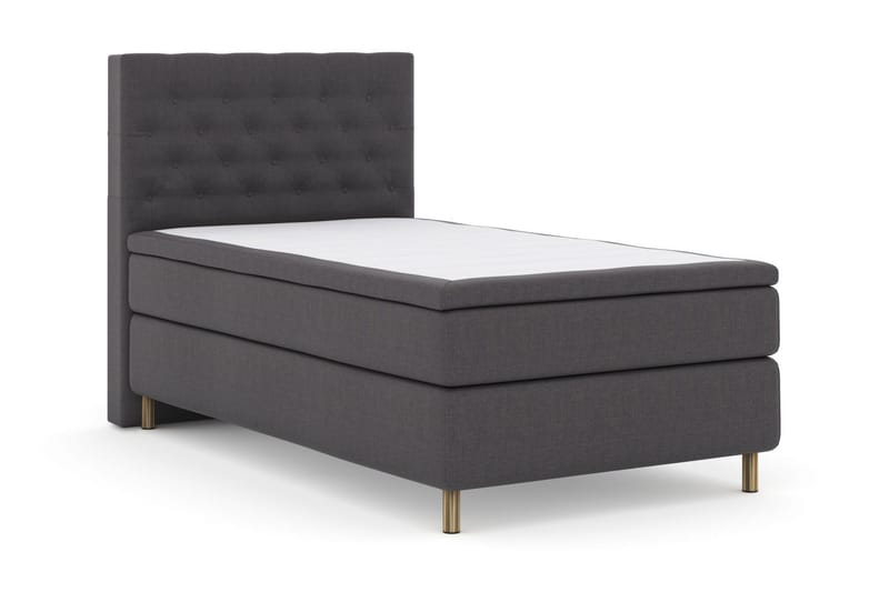 Select No 6 Komplett Sängpaket 120x200 Medium Latex/Memory - Mörkgrå/Koppar - Products - Möbler - Säng - Enkelsäng