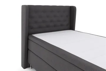 Select No 6 Komplett Sängpaket 120x200 Medium Latex/Memory - Mörkgrå/Silver - Products - Möbler - Säng - Enkelsäng