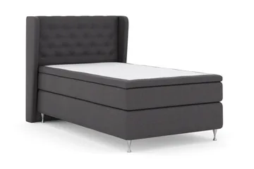 Select No 6 Komplett Sängpaket 120x200 Medium Latex/Memory - Mörkgrå/Silver - Products - Möbler - Säng - Enkelsäng