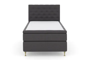 Select No 6 Komplett Sängpaket 120x200 Medium Watergel - Mörkgrå/Guld - Products - Möbler - Säng - Enkelsäng