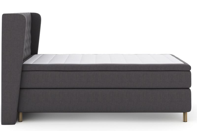 Select No 6 Komplett Sängpaket 120x200 Medium Watergel - Mörkgrå/Koppar - Products - Möbler - Säng - Enkelsäng