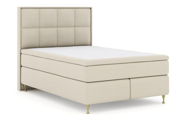 Select No 6 Komplett Sängpaket 140x200 Fast Latex/Memory - Beige/Guld - Products - Möbler - Säng - Kontinentalsäng