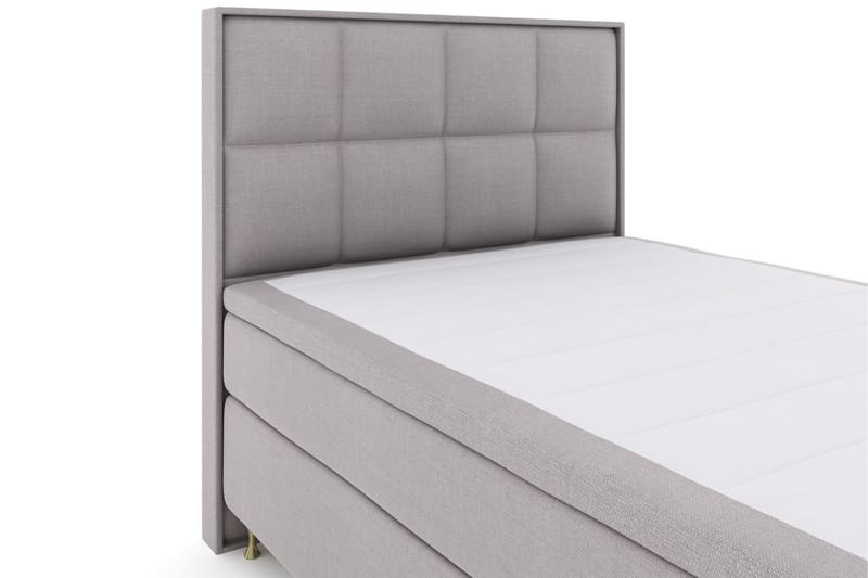 Select No 6 Komplett Sängpaket 140x200 Fast Latex/Memory - Ljusgrå/Guld - Products - Möbler - Säng - Kontinentalsäng