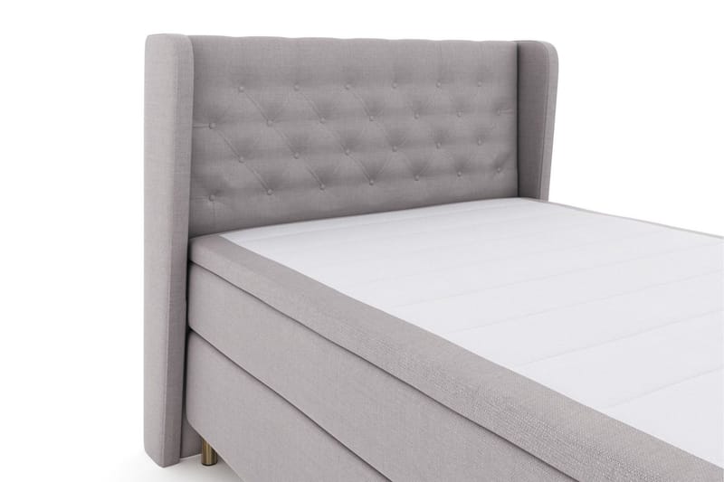Select No 6 Komplett Sängpaket 140x200 Fast Latex/Memory - Ljusgrå/Koppar - Products - Möbler - Säng - Kontinentalsäng