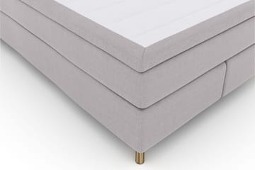 Select No 6 Komplett Sängpaket 140x200 Fast Latex/Memory - Ljusgrå/Koppar - Products - Möbler - Säng - Kontinentalsäng