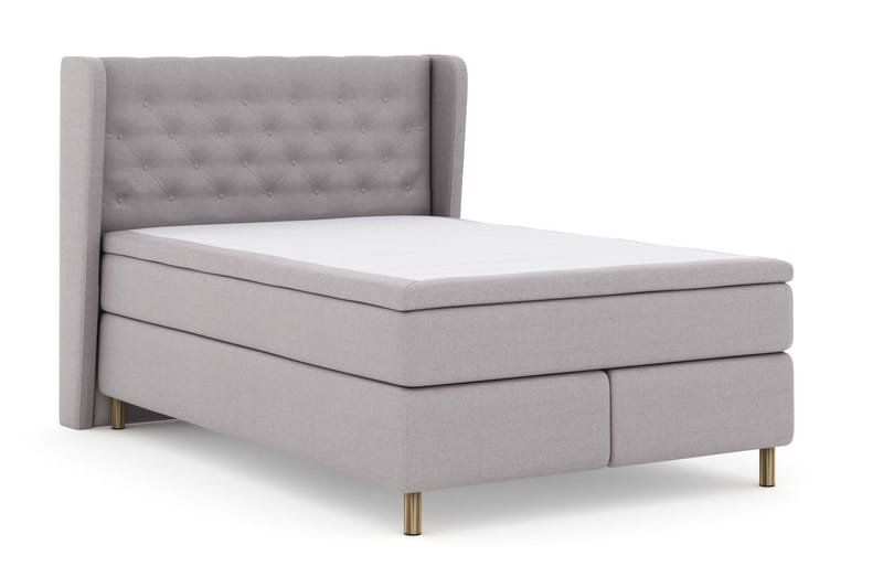 Select No 6 Komplett Sängpaket 140x200 Fast Latex/Memory - Ljusgrå/Koppar - Products - Möbler - Säng - Kontinentalsäng