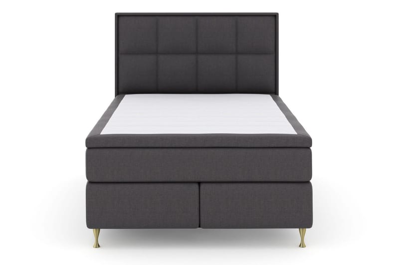 Select No 6 Komplett Sängpaket 140x200 Fast Latex/Memory - Mörkgrå/Guld - Products - Möbler - Säng - Kontinentalsäng