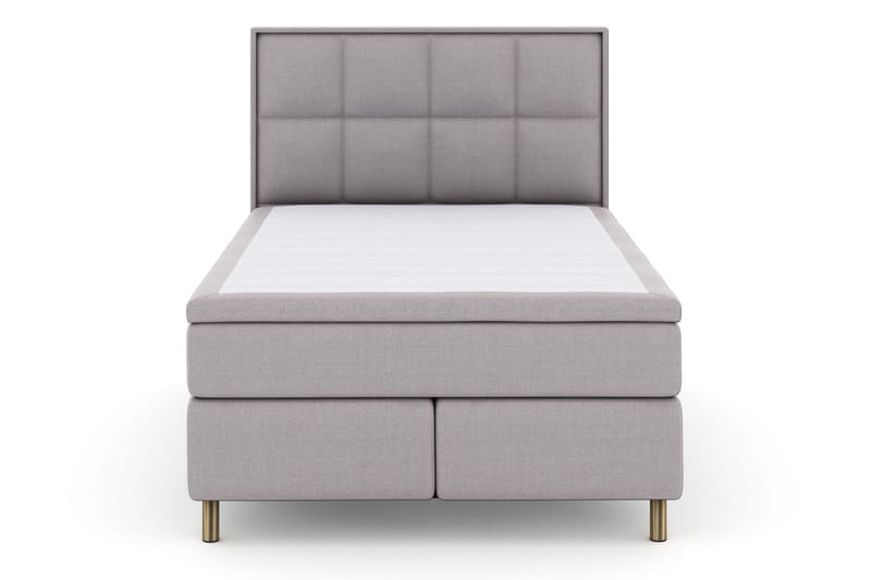 Select No 6 Komplett Sängpaket 140x200 Fast Memory/Pocket - Ljusgrå/Koppar - Products - Möbler - Säng - Kontinentalsäng