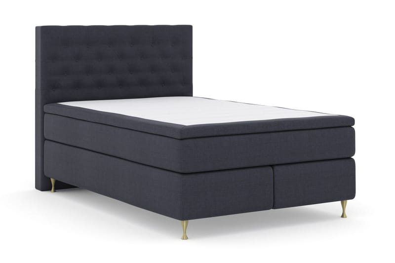 Select No 6 Komplett Sängpaket 140x200 Fast Watergel - Blå/Guld - Products - Möbler - Säng - Kontinentalsäng