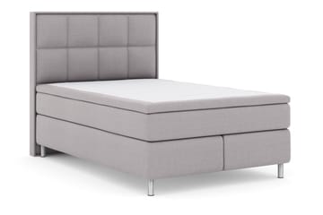 Select No 6 Komplett Sängpaket 140x200 Fast Watergel - Ljusgrå/Metall - Products - Möbler - Säng - Kontinentalsäng