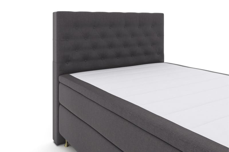Select No 6 Komplett Sängpaket 140x200 Fast Watergel - Mörkgrå/Guld - Products - Möbler - Säng - Kontinentalsäng