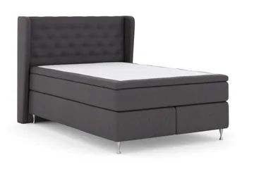 Select No 6 Komplett Sängpaket 140x200 Fast Watergel - Mörkgrå/Silver - Products - Möbler - Säng - Kontinentalsäng