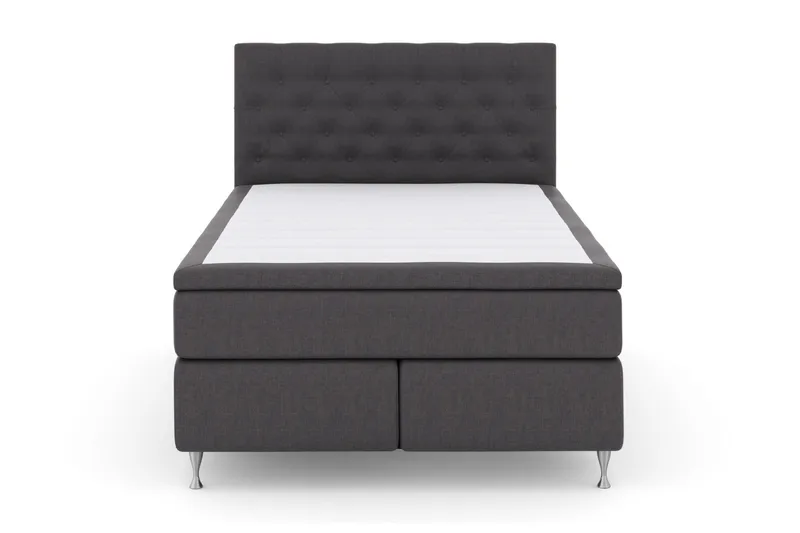 Select No 6 Komplett Sängpaket 140x200 F/M Latex/Memory - Mörkgrå/Silver - Products - Möbler - Säng - Kontinentalsäng