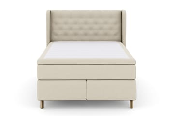 Select No 6 Komplett Sängpaket 140x200 Medium Latex/Memory - Beige/Koppar - Products - Möbler - Säng - Kontinentalsäng
