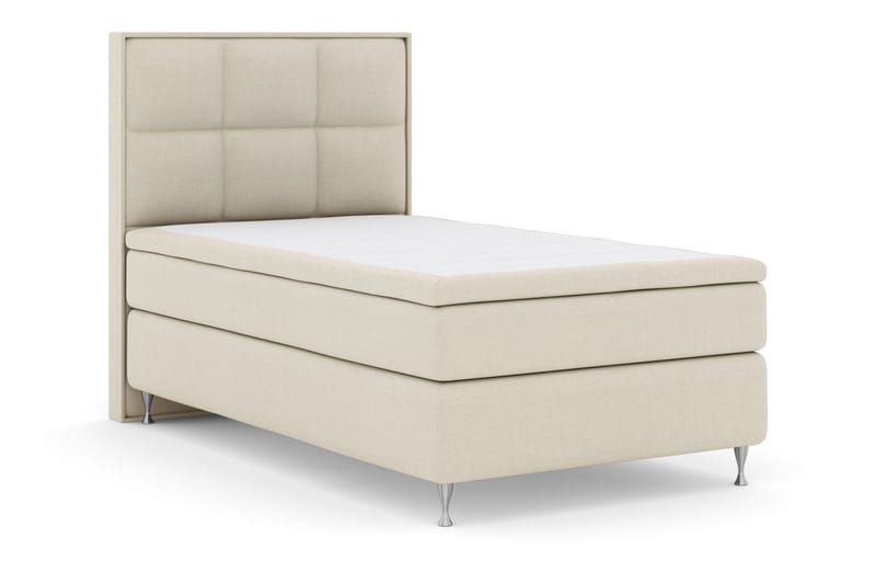 Select No 6 Komplett Sängpaket 140x200 Medium Latex/Memory - Beige/Silver - Products - Möbler - Säng - Kontinentalsäng