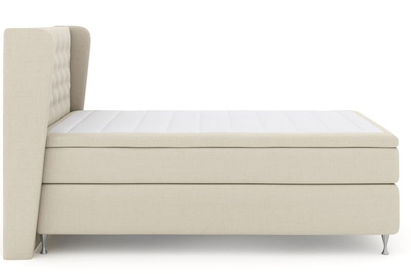 Select No 6 Komplett Sängpaket 140x200 Medium Latex/Memory - Beige/Silver - Products - Möbler - Säng - Kontinentalsäng