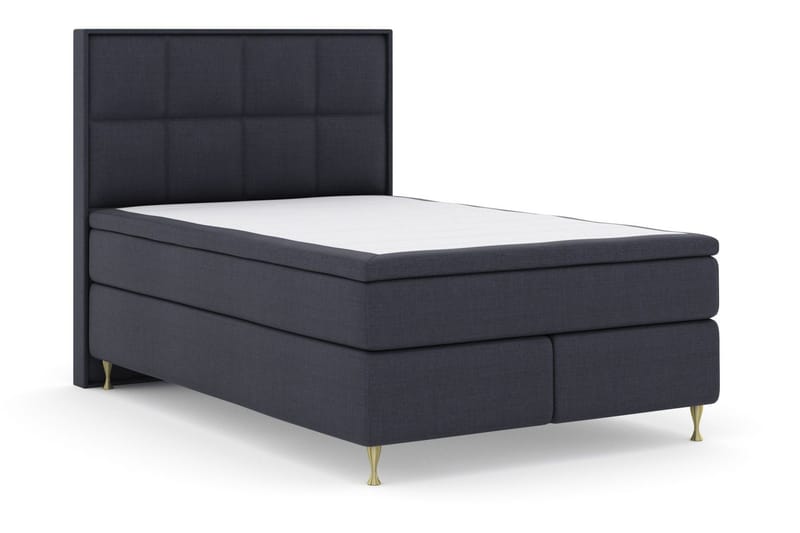 Select No 6 Komplett Sängpaket 140x200 Medium Latex/Memory - Blå/Guld - Products - Möbler - Säng - Kontinentalsäng