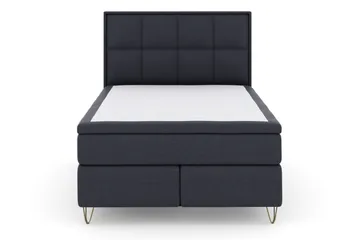 Select No 6 Komplett Sängpaket 140x200 Medium Latex/Memory - Blå/Metall V-form - Products - Möbler - Säng - Kontinentalsäng