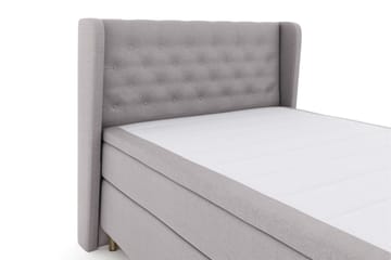 Select No 6 Komplett Sängpaket 140x200 Medium Latex/Memory - Ljusgrå/Koppar - Products - Möbler - Säng - Kontinentalsäng