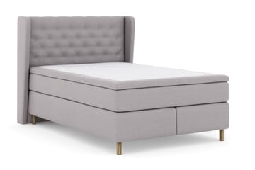 Select No 6 Komplett Sängpaket 140x200 Medium Latex/Memory - Ljusgrå/Koppar - Products - Möbler - Säng - Kontinentalsäng