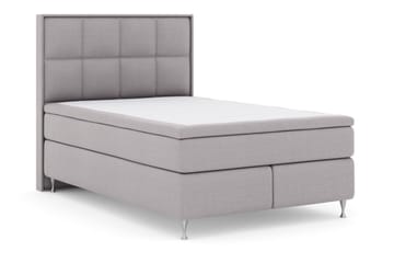 Select No 6 Komplett Sängpaket 140x200 Medium Latex/Memory - Ljusgrå/Silver - Products - Möbler - Säng - Kontinentalsäng