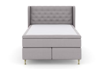 Select No 6 Komplett Sängpaket 140x200 Medium Memory/Pocket - Ljusgrå/Guld - Products - Möbler - Säng - Kontinentalsäng