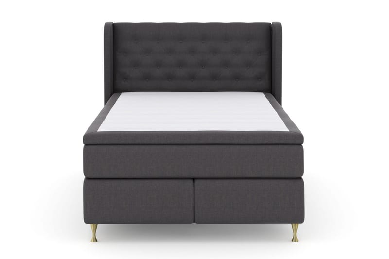 Select No 6 Komplett Sängpaket 140x200 Medium Watergel - Mörkgrå/Guld - Products - Möbler - Säng - Kontinentalsäng