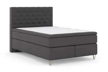 Select No 6 Komplett Sängpaket 140x200 Medium Watergel - Mörkgrå/Metall V-form - Products - Möbler - Säng - Kontinentalsäng