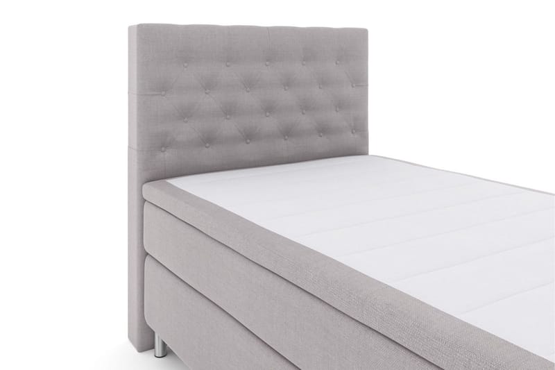 Select No 6 Kontinentalsäng 120x200 Medium Watergel - Ljusgrå/Metall - Products - Möbler - Säng - Enkelsäng