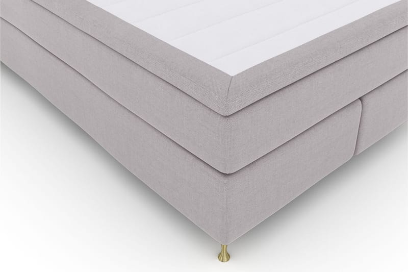 Select No 6 Kontinentalsäng 140x200 Fast Latex/Memory - Ljusgrå/Guld - Products - Möbler - Säng - Kontinentalsäng