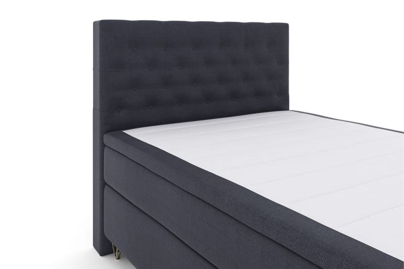 Select No 6 Kontinentalsäng 140x200 Fast Memory/Pocket - Blå/Metall V-Form - Products - Möbler - Säng - Kontinentalsäng