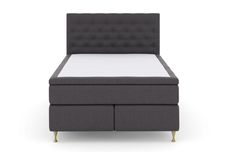 Select No 6 Kontinentalsäng 140x200 Fast Watergel - Mörkgrå/Guld - Products - Möbler - Säng - Kontinentalsäng
